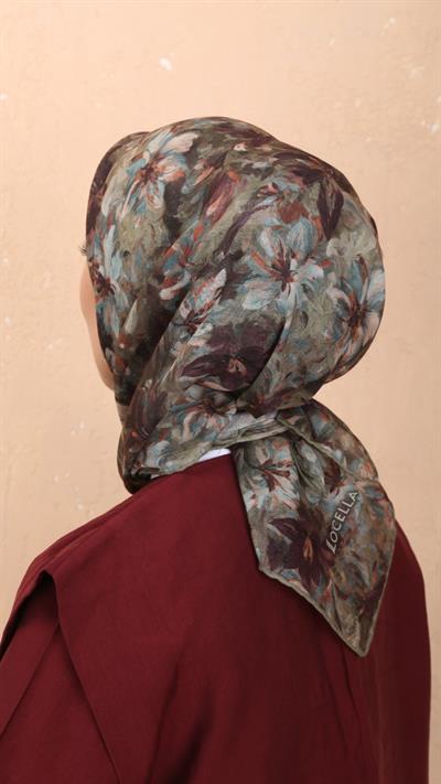 Locella Soft Pamuk Eşarp Yeşil