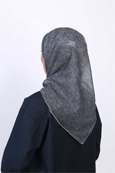 Locella Soft Pamuk Eşarp Lacivert