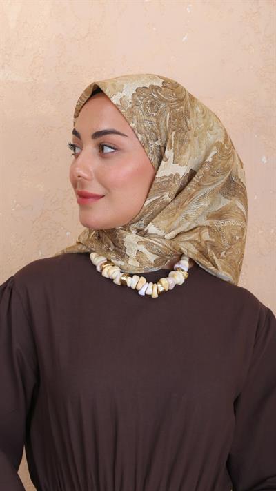 Locella Soft Pamuk Eşarp Sarı-12