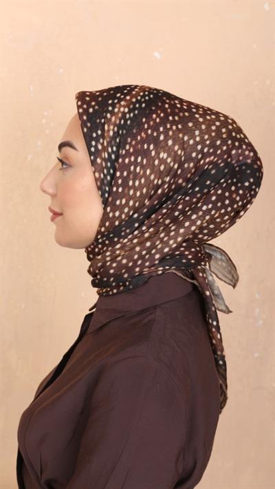Locella Soft Pamuk Eşarp Ceylan Desen
