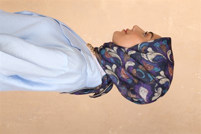 Locella Soft Pamuk Eşarp Lacivert