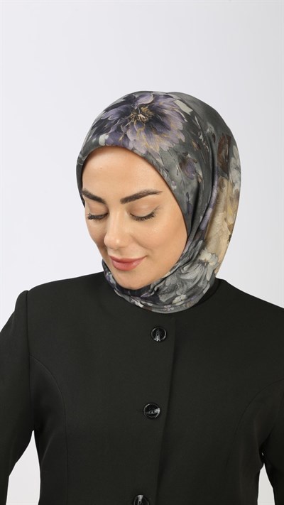Locella Soft Pamuk Eşarp Gri