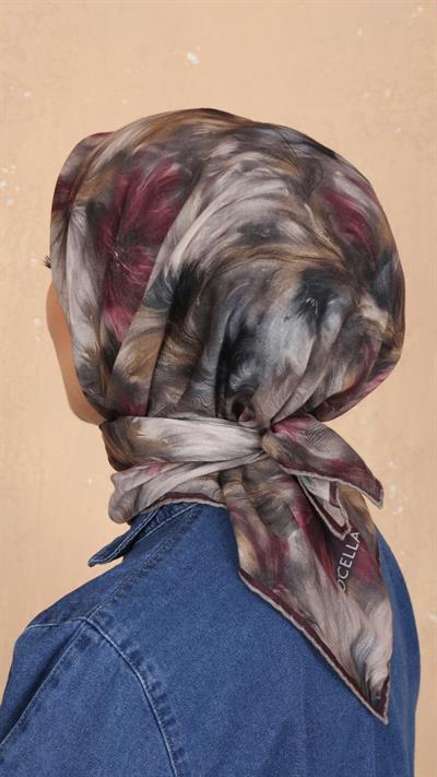 Locella Soft Pamuk Eşarp Mürdüm-7
