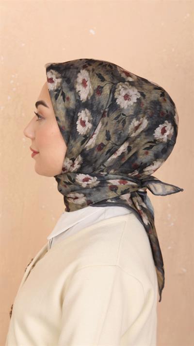 Locella Soft Pamuk Eşarp Yeşil