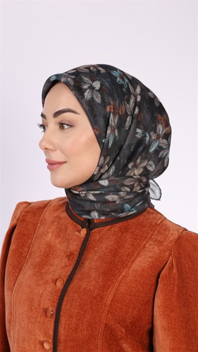 Locella Soft Pamuk Eşarp Siyah