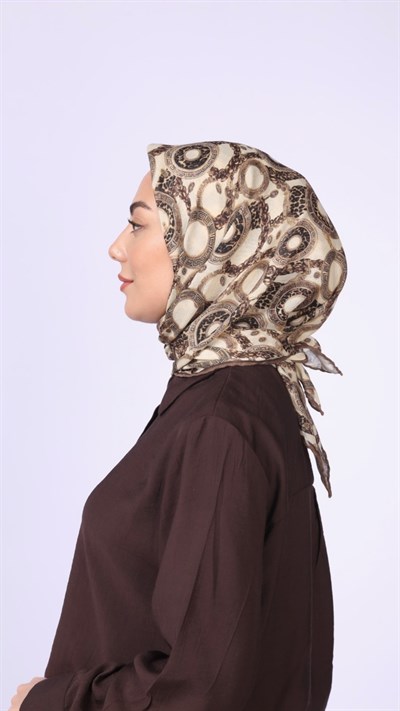 Locella Soft Pamuk Eşarp Krem