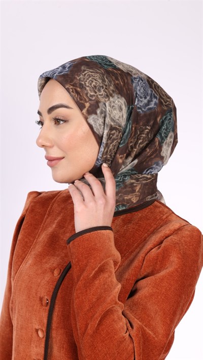 Locella Soft Pamuk Eşarp Kahve