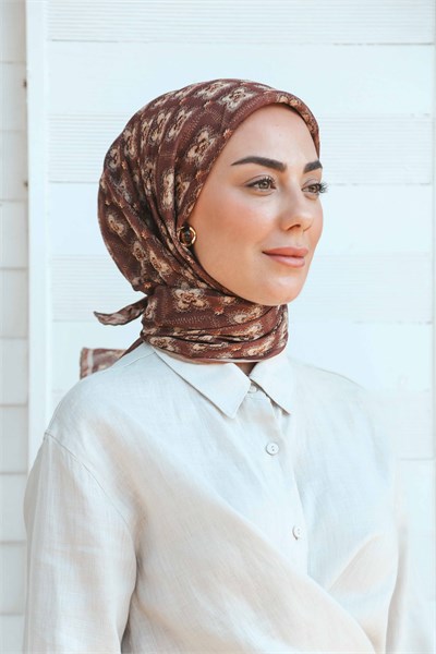 Locella Soft Pamuk Eşarp Taba