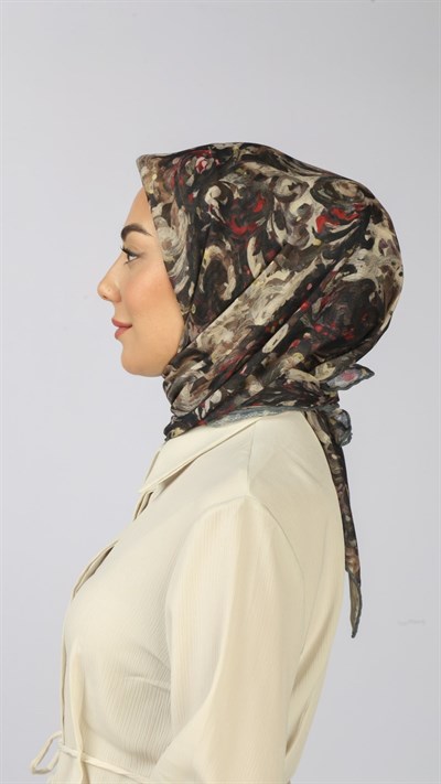 Locella Soft Pamuk Eşarp Siyah