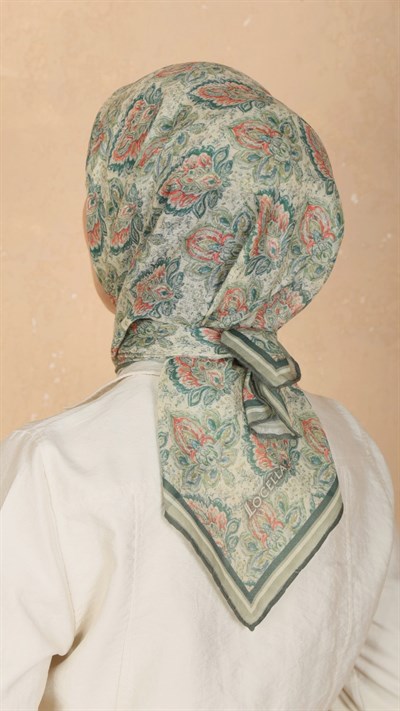 Locella Soft Pamuk Eşarp Canlı Yeşil