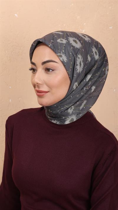 Locella Soft Pamuk Eşarp Gri