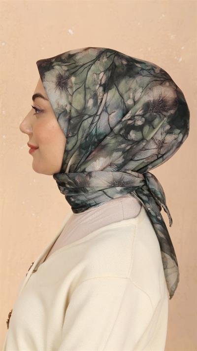 Locella Soft Pamuk Eşarp Yeşil