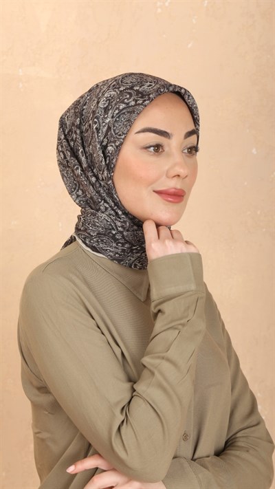 Locella Soft Pamuk Eşarp Kahve