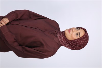 Locella Soft Pamuk Eşarp Mürdüm