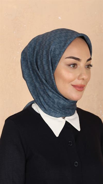 Locella Soft Pamuk Eşarp Deniz Mavi