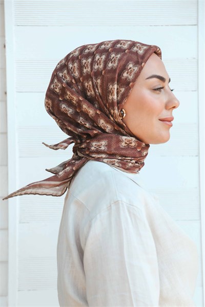 Locella Soft Pamuk Eşarp Taba