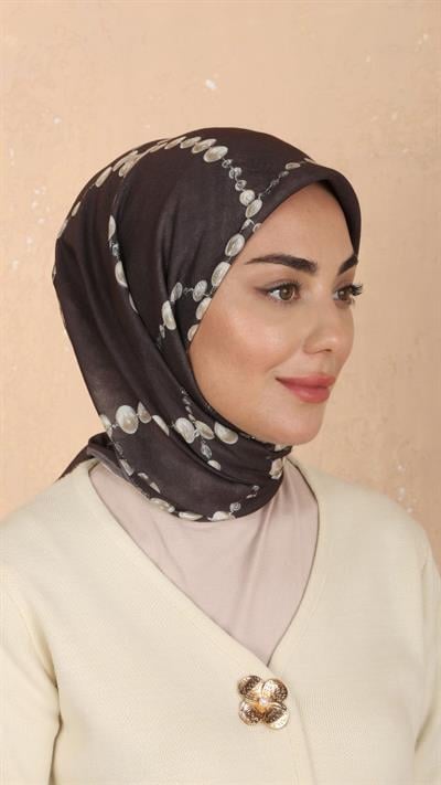 Locella Soft Pamuk Eşarp Kahve