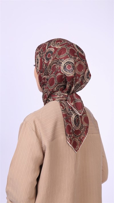 Locella Soft Pamuk Eşarp Bordo