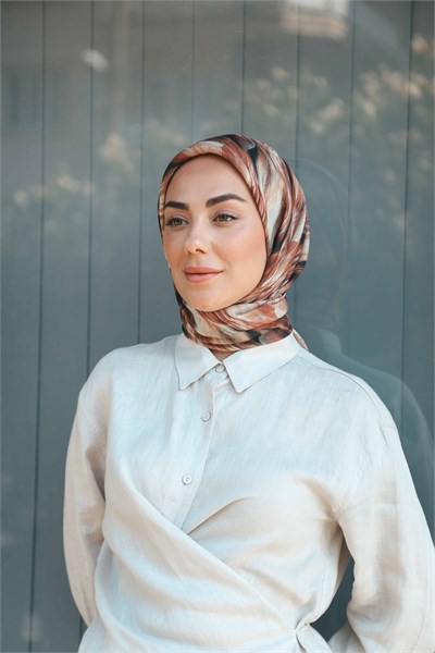 Locella Soft Pamuk Eşarp Turuncu