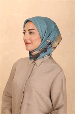Locella Soft Pamuk Eşarp-Mint Yeşili