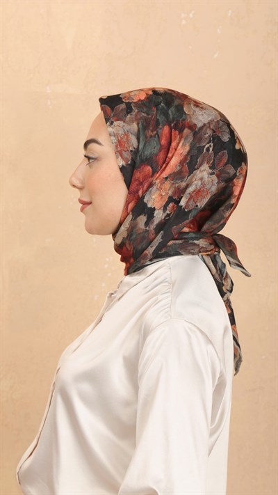 Locella Soft Pamuk Eşarp Siyah