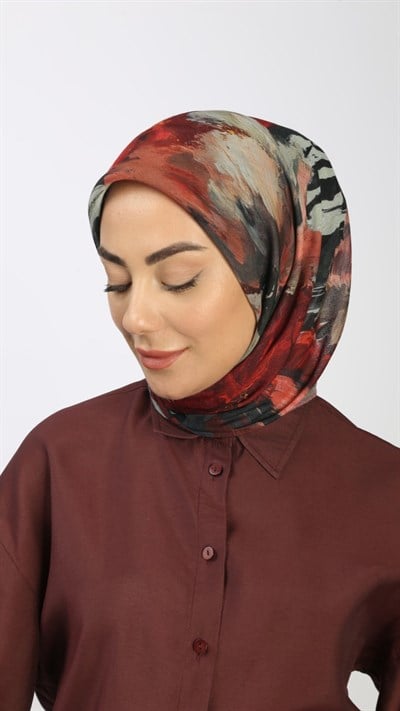 Locella Soft Pamuk Eşarp Kırmızı