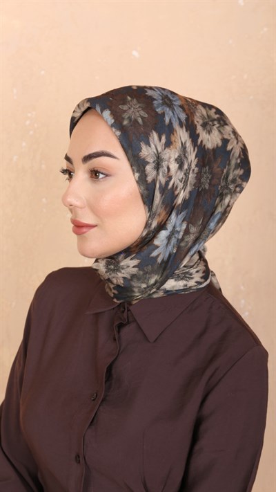 Locella Soft Pamuk Eşarp Füme