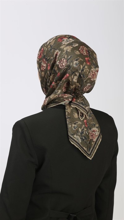 Locella Soft Pamuk Eşarp Yeşil