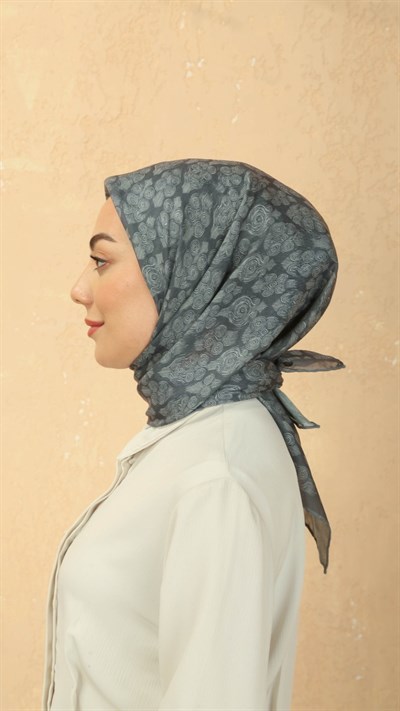 Locella Soft Pamuk Eşarp Gri