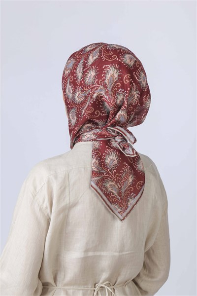 Locella Soft Pamuk Eşarp Bordo