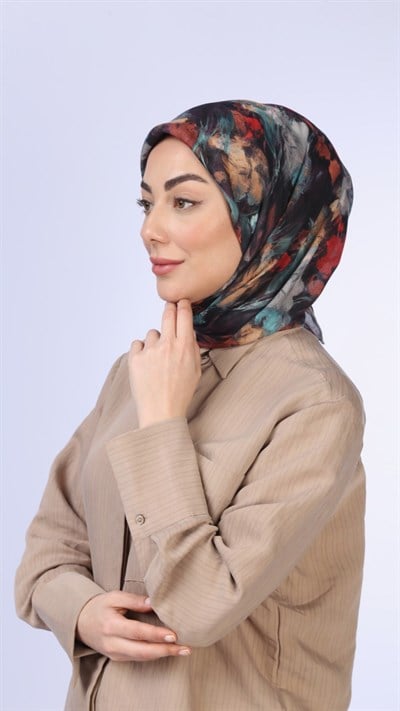 Locella Soft Pamuk Eşarp Siyah