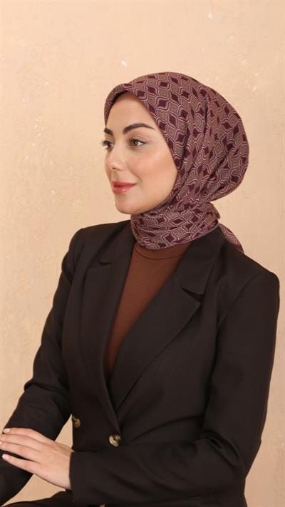 Locella Soft Pamuk Eşarp Mürdüm