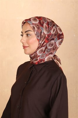 Locella Soft Pamuk Eşarp Bordo