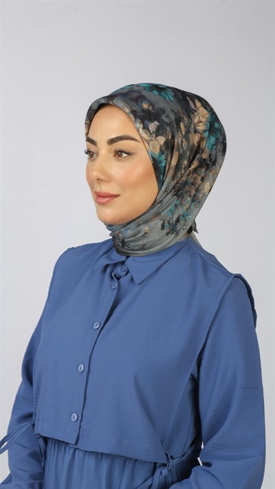 Locella Soft Pamuk Eşarp Gri