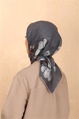 Locella Soft Pamuk Eşarp-Antrasit