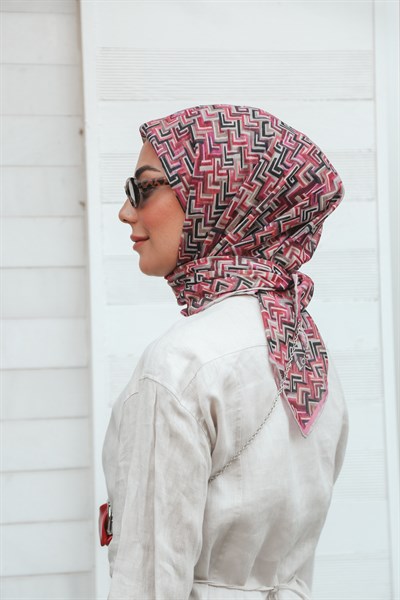 Locella Soft Pamuk Eşarp Pembe