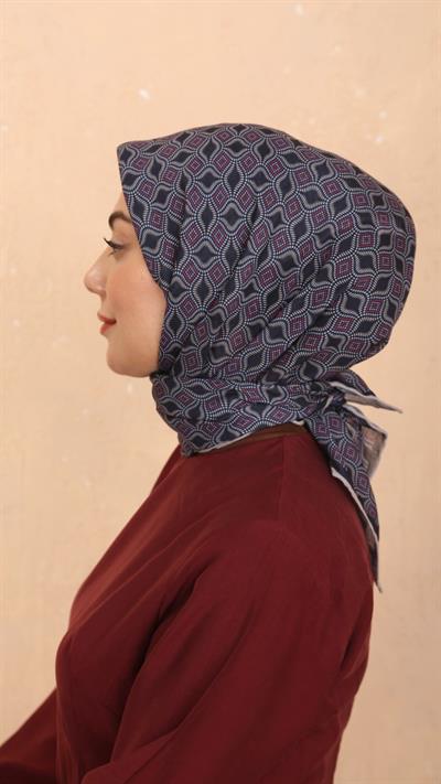 Locella Soft Pamuk Eşarp Lacivert