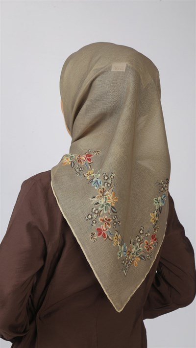 Locella Soft Pamuk Eşarp Vizon