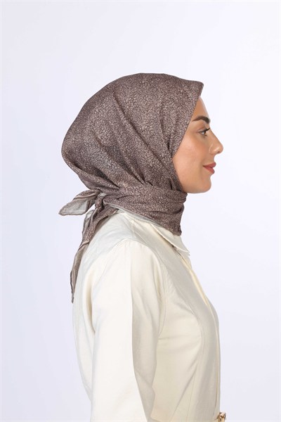 Locella Soft Pamuk Eşarp Kahverengi