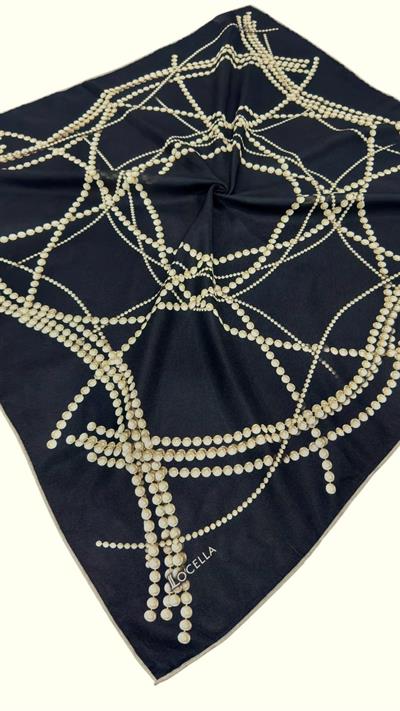 Locella Soft Pamuk Eşarp Siyah