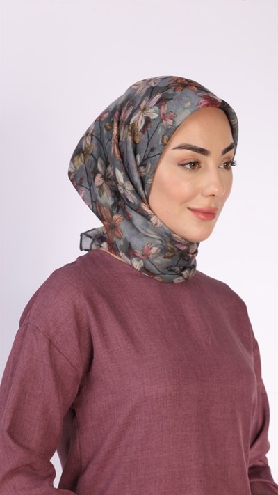 Locella Soft Pamuk Eşarp Gri