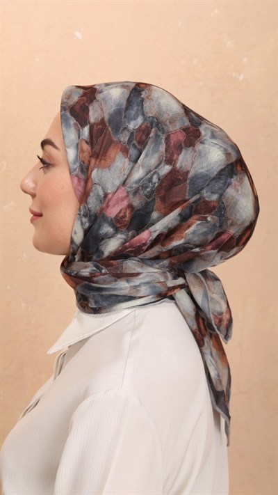 Locella Soft Pamuk Eşarp Gri