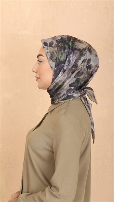 Locella Soft Pamuk Eşarp Lila