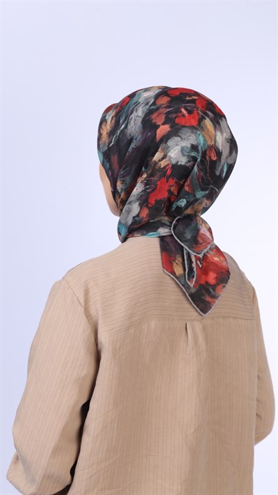 Locella Soft Pamuk Eşarp Siyah