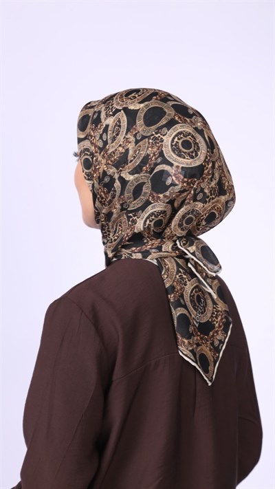 Locella Soft Pamuk Eşarp Siyah