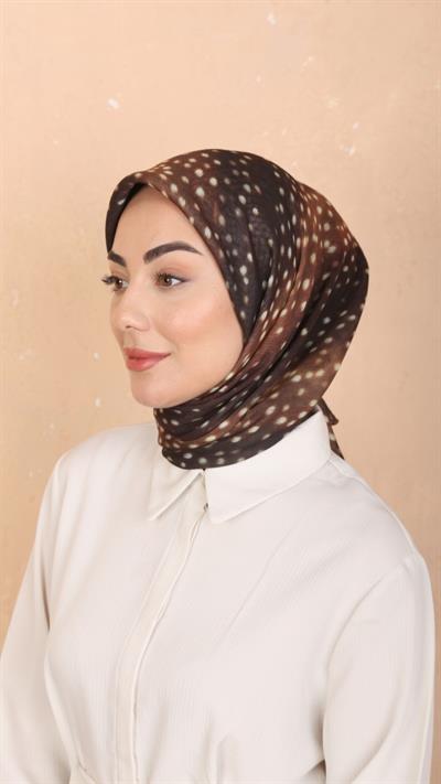 Locella Soft Pamuk Eşarp Ceylan Desen
