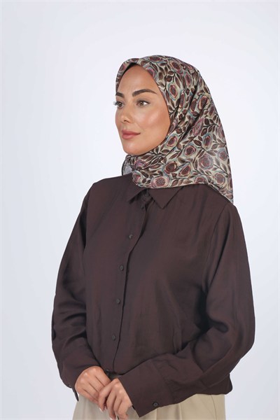 Locella Soft Pamuk Eşarp Krem