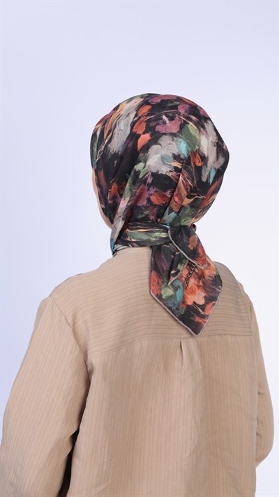 Locella Soft Pamuk Eşarp Siyah