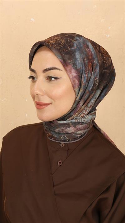 Locella Soft Pamuk Eşarp Kahve
