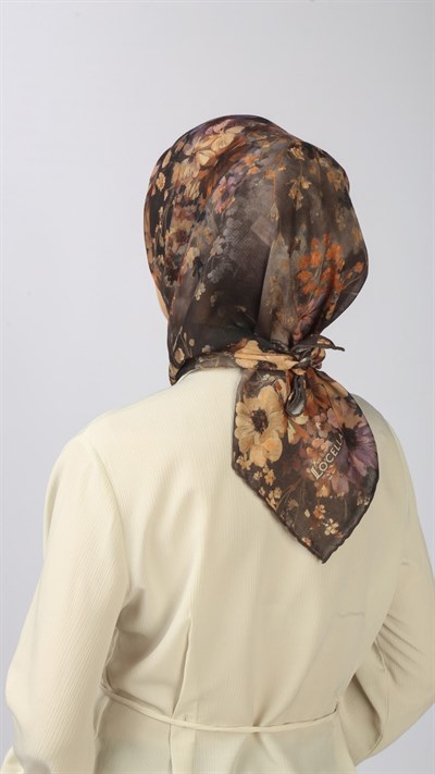 Locella Soft Pamuk Eşarp Kahve